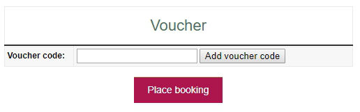 Rural Retreats voucher code entry at booking cart