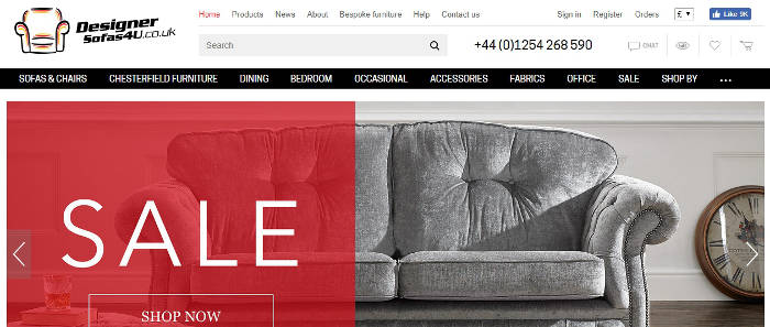 Designer Sofas 4U review screenshot