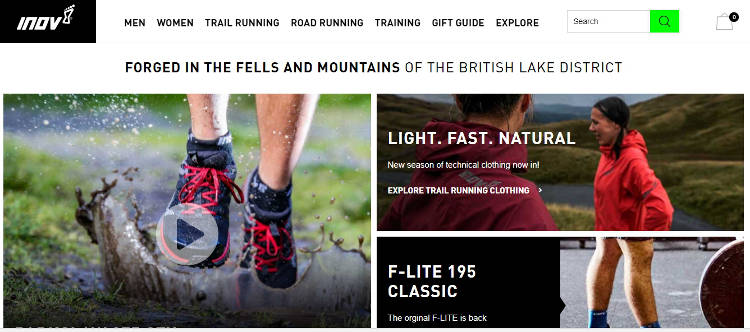 inov-8 webstore screen shot