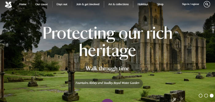 National Trust Holidays screenshot