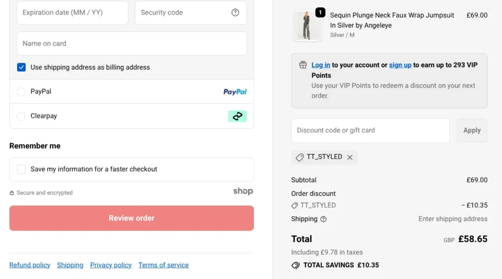 How to use a promo code at Goddiva