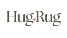 Hug Rug official brand logo with pink heart