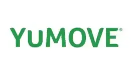 YuMOVE logo used on VoucherBuddy discount code page for joint supplements and pet health products.